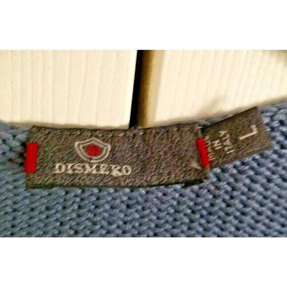 Dismero Women's‎ Vintage 1980's Cropped Cardigan Sweater Blue/Gray Size Large - Picture 3 of 6